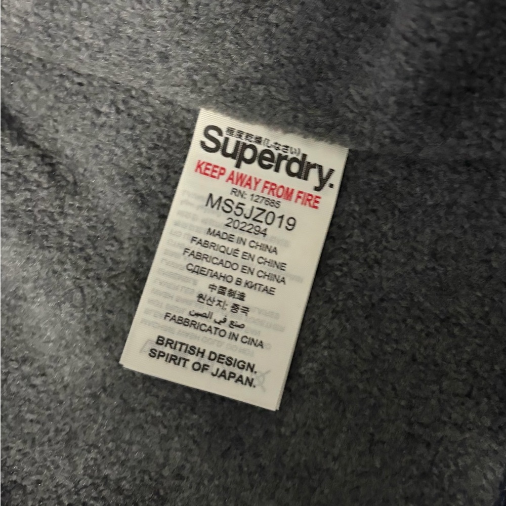 BNWT SUPERDRY ORIGINAL WINDCHEATER JAPAN JACKET QUILTED HOODED NAVY BLUE MED (M) - Picture 15 of 16